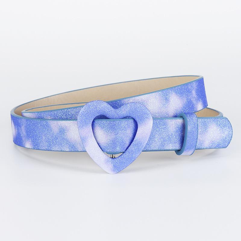 Тонкий пояс с пряжкой Love Buckle PU Pin Buckle, повседневное украшение в том же стиле, что и детский ремень для мужчин и женщин