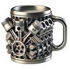 Engines Stainless Steel Cup Handmade Engines Coffee Cup For Car Enthusiasts Capacity Tea Mug For Home Or Office Unique 3D