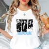 Британская поп-группа Bananarama Тренд Y2k Короткий рукав Унисекс С рисунком Свободная футболка