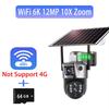 Три объектива 10-кратный зум солнечные камеры WiFi наружное видеонаблюдение 6K 12MP беспроводная CCTV IP камера 360 PTZ внешняя камера безопасности V380