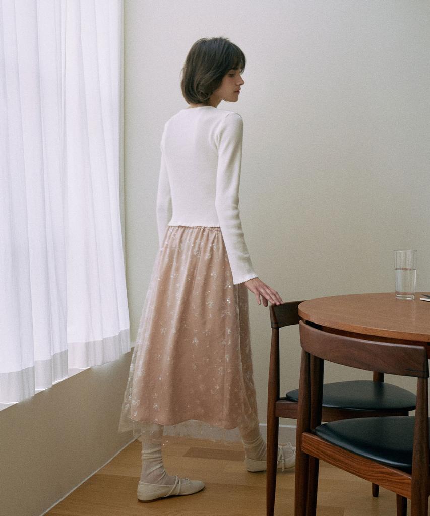Lamerei Spangle Layered Skirt[Lmbespsk5406]-2Color