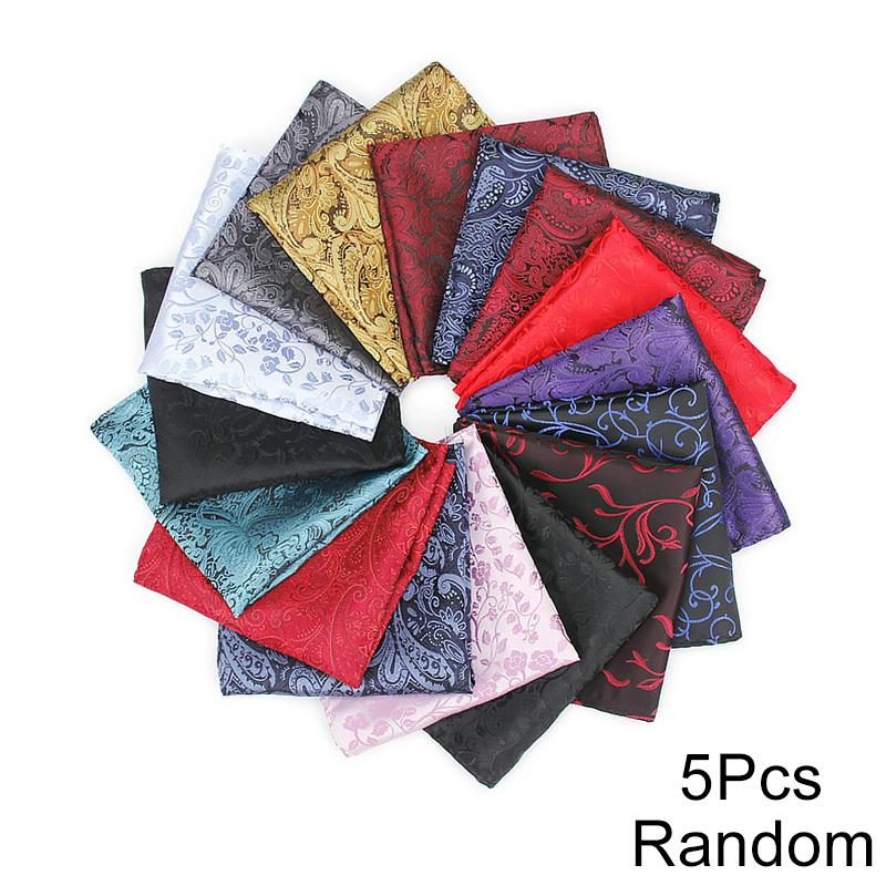 1 шт. Полотенце Карманный платок Жаккардовое плетение Узор "Кешью" Мужские носовые платки Модные аксессуары