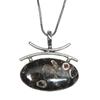 Подвеска из серебра унисекс для женщин с драгоценными камнями Turtella Jasper 1,75