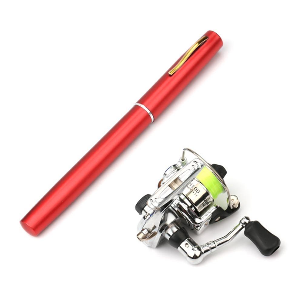 Telescopic Fishing Rod Reel Combo Pen Style Fishing Rod Kit  Freshwater Fishing