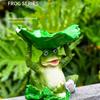 Frogs Statue Bird Feeder Resin Figurine for Garden and Terraces Outdoor Backyard Decorative Statue Bird Feeding Station