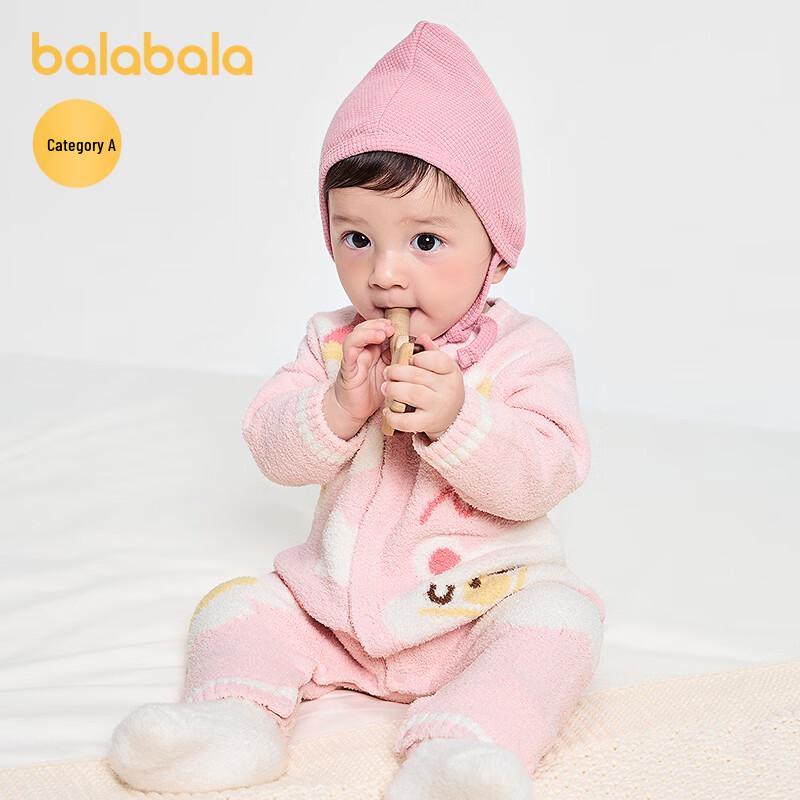 Зимний полувелюровый боди-комбинезон для малыша Balabala