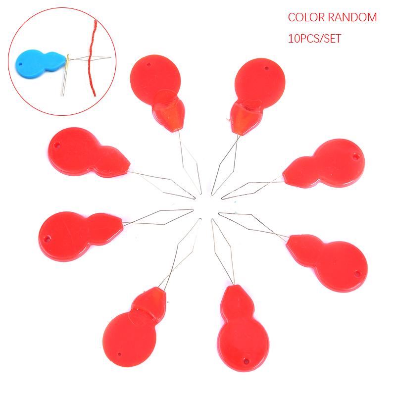 10 шт./компл. серебристая ручная швейная машинка для стежка бант проволочная игла нитевдеватель вставка