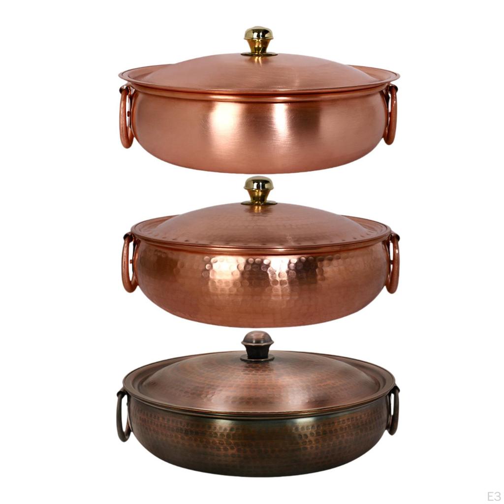 Китайская медная жаровня, кастрюля, индукционные сковороды, лапша ручной работы с крышкой