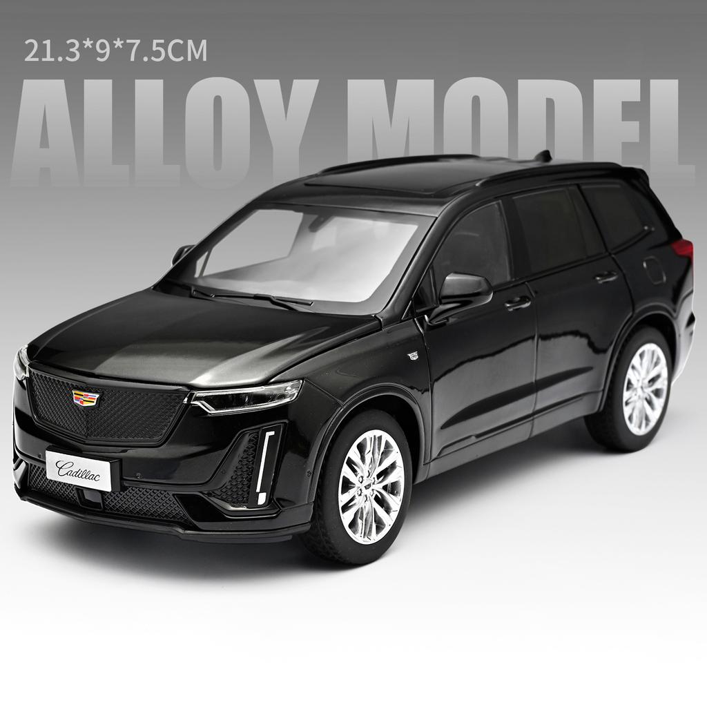 НОВИНКА 1:24 Cadillac XT6 Внедорожник Литой Модель Автомобиля Игрушка Металлическое Литье Под Давлением Оттяжная Машинка Со Звуком и Светом Игрушки для Коллекционирования Транспортное Средство