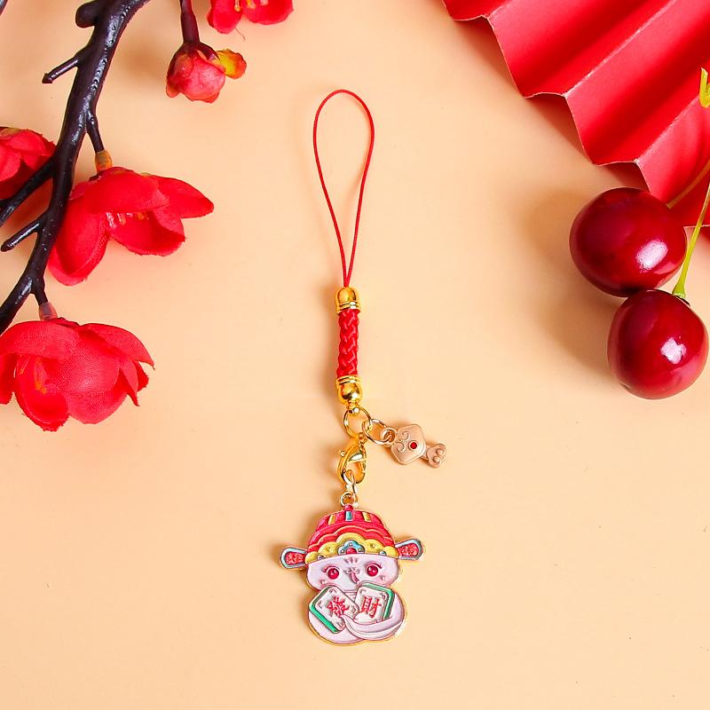 Милый мультфильм китайский Новый год зодиак змея брелок год змеи счастливый брелок подвески сумка подвеска украшение подарки