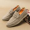 Fashion Spring Classic Men Casual Shoes Fashion Male Cow Suede Luxury Loafers Men Moccasins Handmade Footwear Slip On Mens Driving Shoes