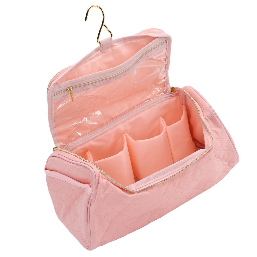 Travel Cosmetic Bag Large Capacity Toiletry Bag Hanging Travel Makeup Organizer for Hair Dryer Brushes