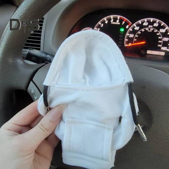 Car Shift Gear Cover Fashion Sweater Hoodie Auto Shift Knob Cover Soft & Comfortable Automotive Gear Shift Knob Protector Car Interior Accessories