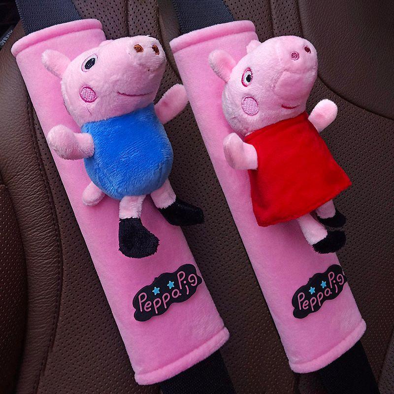 Cute Cartoon Doll Car Safety Belt Shoulder Pad Cover Boutique All Year Round Safety Belt Protective Case Special Decoration Pairs