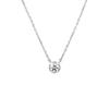 Diamond Platinum Necklace 111933125001 [Yondo Sea] Approx. 0.1ct Women's