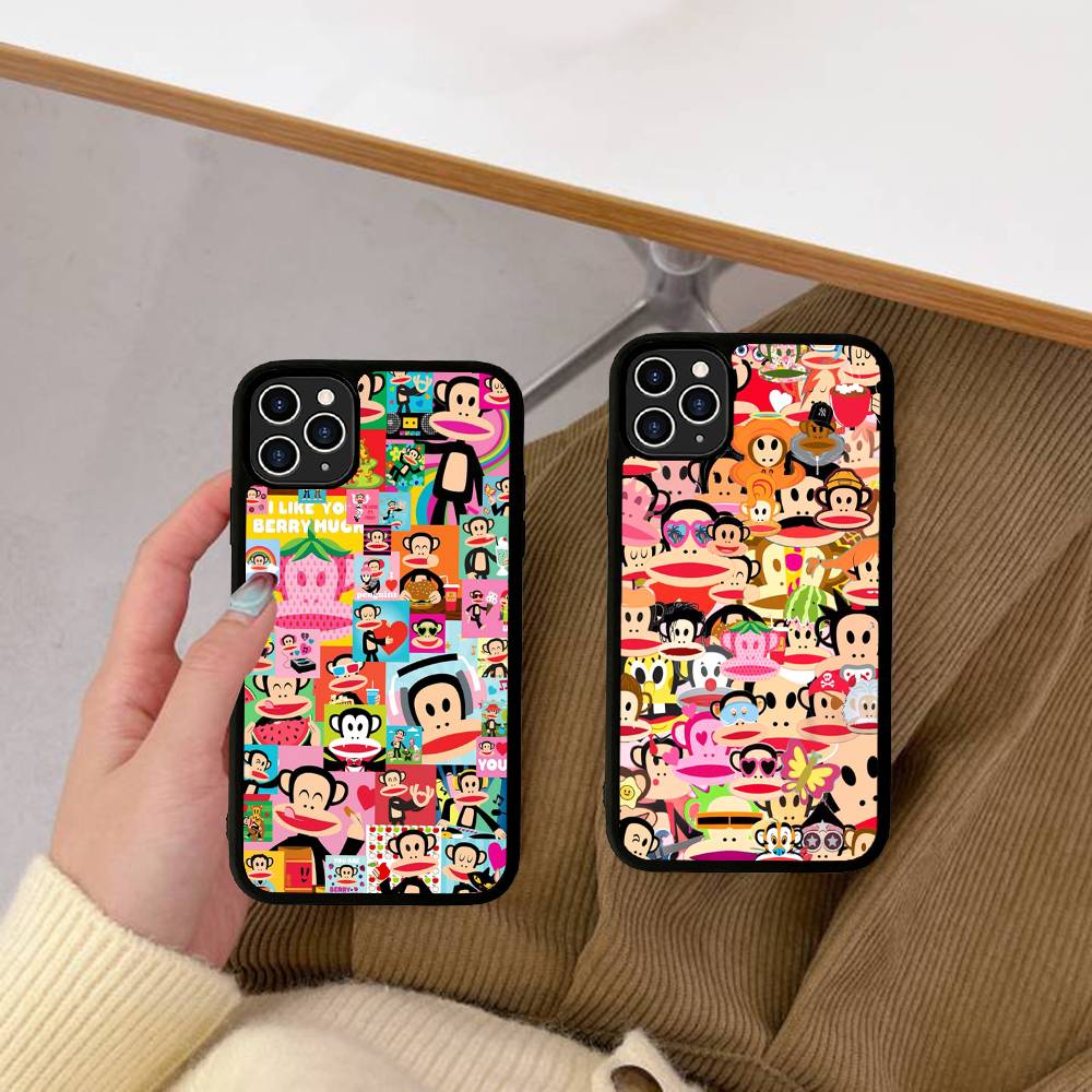 Знаменитый Роскошный Чехол Для Телефона P-paul F-frank Для IPhone 17 Pro 16 Plus 16 Pro Max 15 14 13 12 11 PC+TPU Задняя Крышка