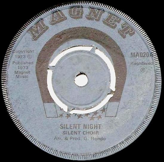 7-дюймовая пластинка SILENT CHOIR TROPIC SHADOWS Silent Night Anniversary MA020 Магнит 1973 Великобритания Регги Ска Даб Б/у