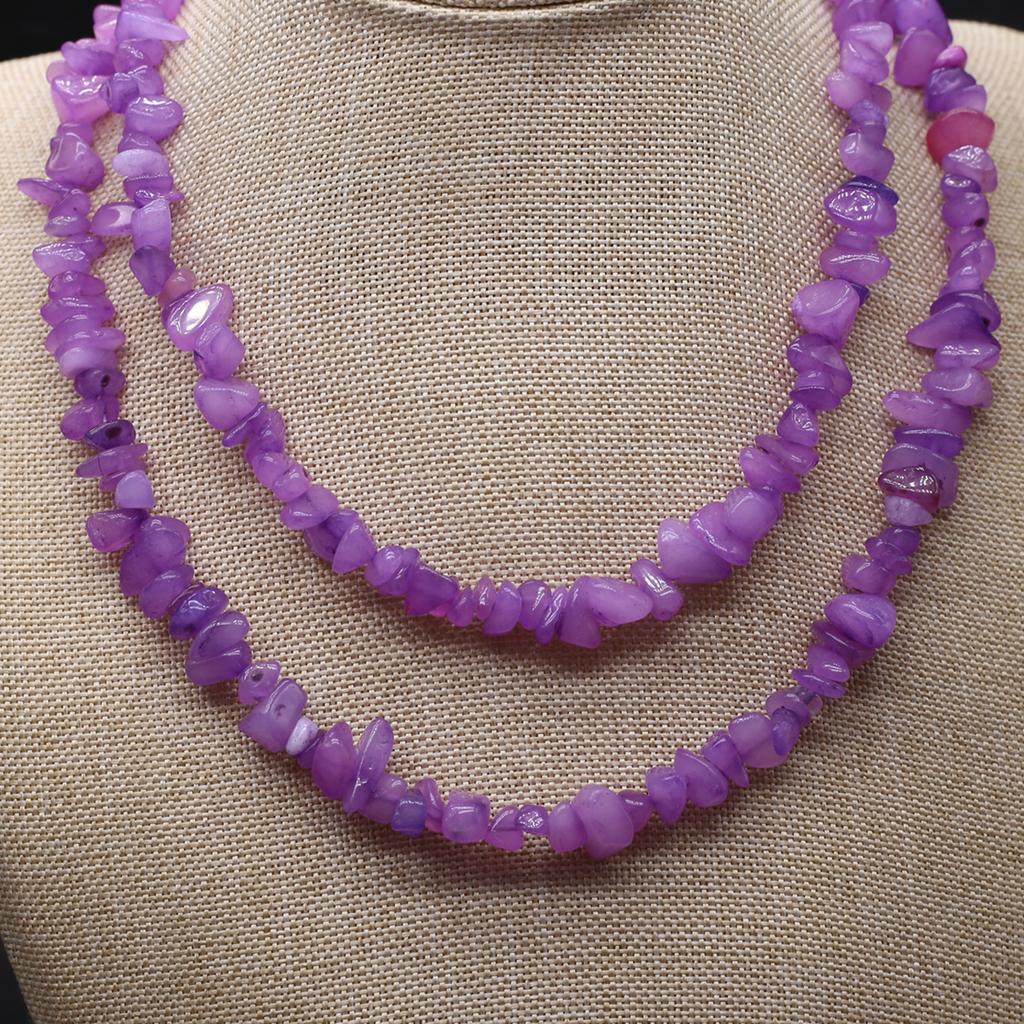 Бусины из натурального камня амазонит/зебра, гравийные бусины для изготовления ювелирных изделий, ожерелье, серьги, браслет, аксессуар, длина 80 см