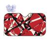 Дизайн Authentic Stripes от EVH (красный) Козырек от солнца Защита от ветра Автомобиль Переднее лобовое стекло Окно Солнцезащитный козырек Аксессуары Чехлы
