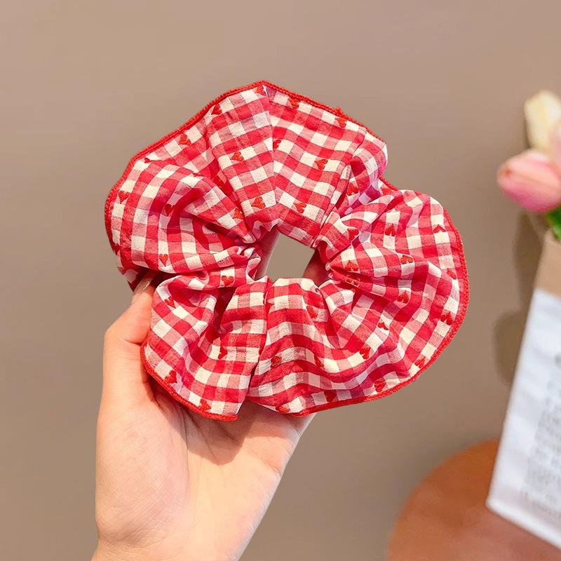 Милая scrunchie (резинка-скранчи) в корейском стиле для девочек, Резинка для волос для маленьких девочек, Эластичный аксессуар для волос