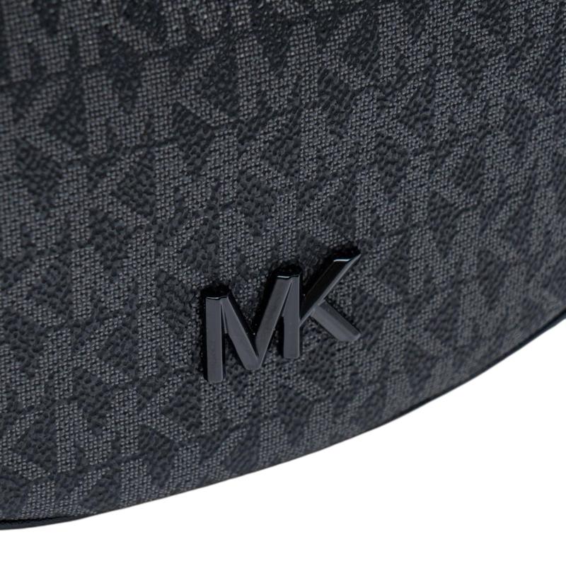 Michael Kors Kyla Kayla Логотип Принт Контрастный Дизайн ПВХ Сумка через плечо Сумка на плечо Женская Черный