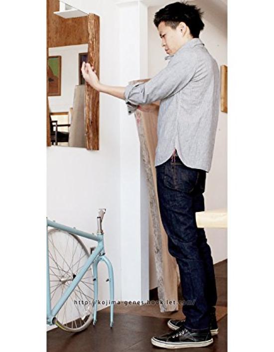 KOJIMA GENES 15oz Джинсы с кромкой Slim, Аутентичные, Изготовлены в Окаяме, Тяжелые, Индиго, W32. Модель RNB-102S