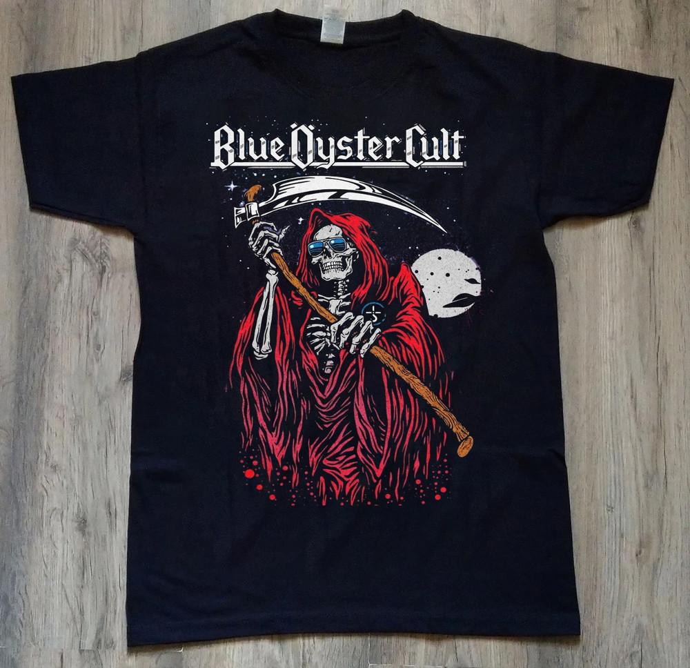 Blue Oyster Cult Concert Reaper Black Cotton T Shirt Unisex T-Shirt