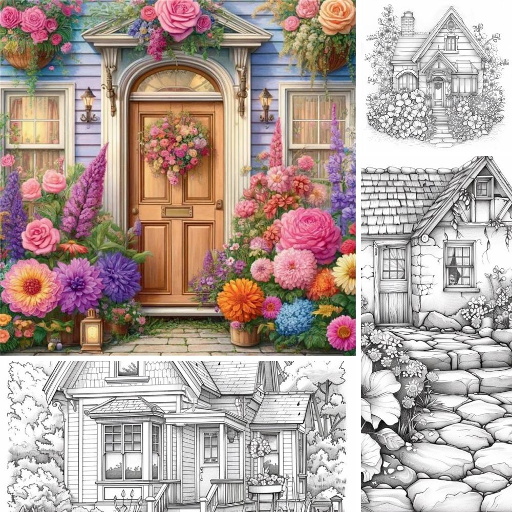 1 шт. Художественная раскраска, оригинальная улучшенная бумага, 70 г/кв. м, 22 шт., раскраски на отдельные страницы, подарок на праздник, день рождения