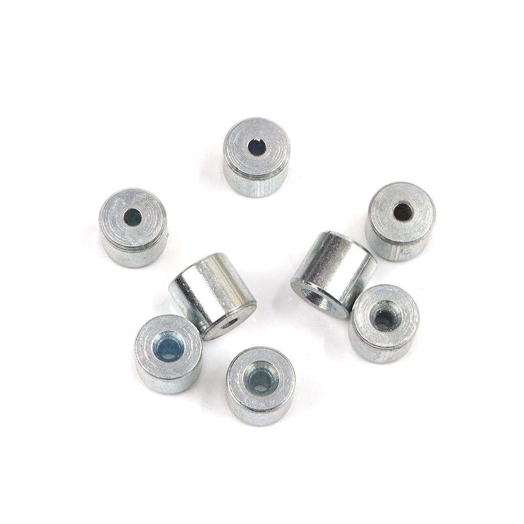 ECR011 100 шт., автомобильный оконный регулятор, намоточное устройство для ремонта, стальной трос, конец троса, фитинг, стопорная втулка, обжимная заклепка 6x5,6/1,7 мм