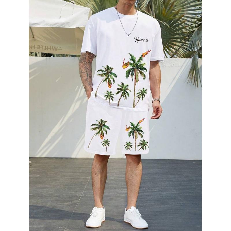 Летние повседневные мужские спортивные шорты, уличные модные мужские топы с короткими рукавами, мужские футболки и шорты с принтом льва