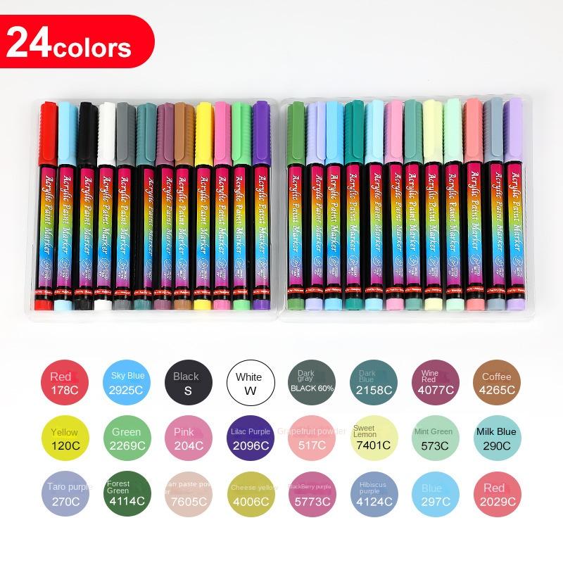 Набор мягких акриловых маркеров, цветная гуашь Gou Xianbi, керамическая модель gooka, ручка для граффити