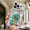 Phone Case: 2D flat, suitable for iPhone 18, 17, 16, 15, 14, 13 Pro protective case, skull ghost, perfect Christmas and Halloween holiday gift