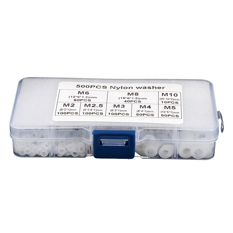 500 шт./кор. M2 M2.5 M3 M4 M5 M6 M8 M10 шайба плоская прокладка уплотнитель комплект прокладок