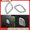 2 шт./компл., кнопки регулировки подушки сиденья автомобиля, декоративная крышка, наклейки, отделка для BMW X3 G01 X4 G02 2018-2022