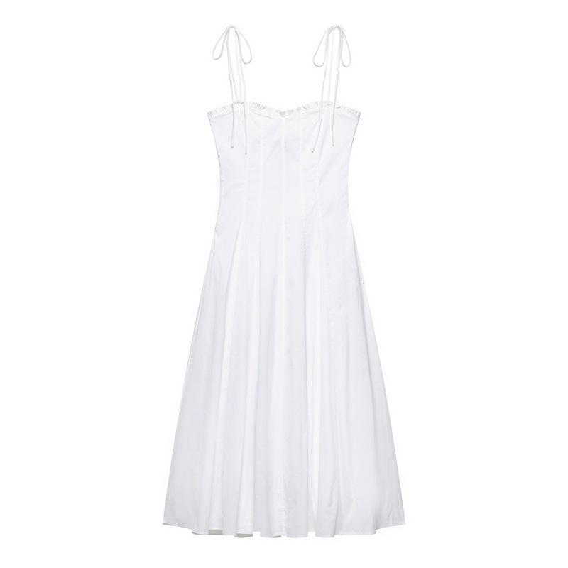 TAOP&ZA Elegant Summer Women's Poplin Midi Dress