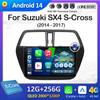 Умная система Android 14 для Suzuki SX4 S-Cross 2014 2015 2016 2017 беспроводной Carplay Bluetooth QLED IPS экран WIFI авто инструменты 4G