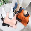 Women's Seamless Fitness Yoga Sports Bra With U Back And Push Up Cup Padding