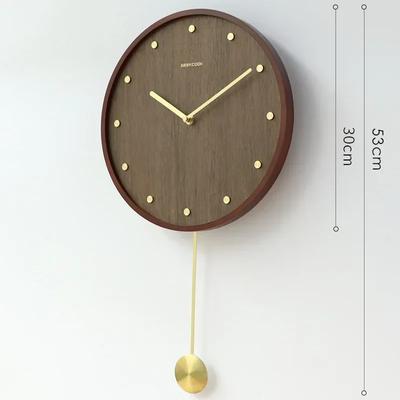 Деревянные настенные часы Mute Digital Clock Mute Новые современные минималистичные аксессуары для украшения дома Настенные маятниковые часы
