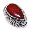 Red Labradorite Gemstone 925 Sterling Silver Jewelry Gift Ring Size 10 G3F85