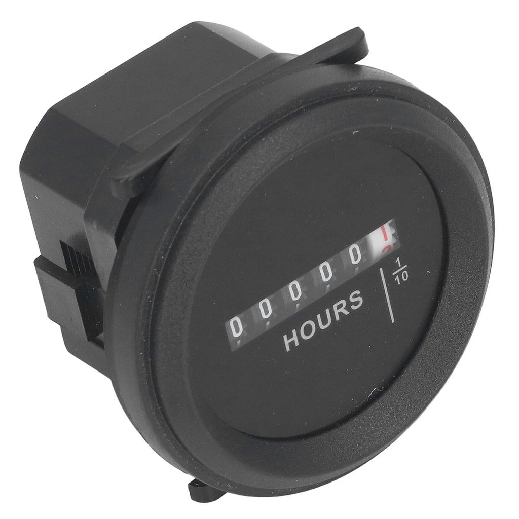 Round Hour Meter High Accuracy Quartz Mechanical Hour Meter for Engine Generator 6?80VAC DC