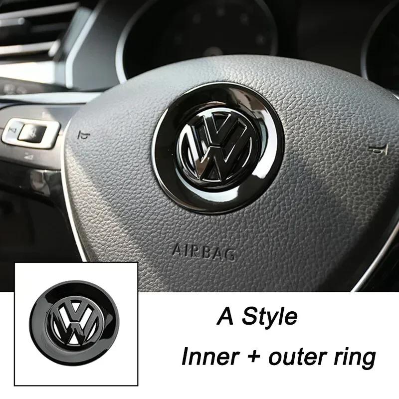Для VW Volkswagen Jetta MK5 Golf 3D ABS Полый Накладка-эмблема на центр руля автомобиля для Volkswagen Passat MK6 MK7 CC Pol