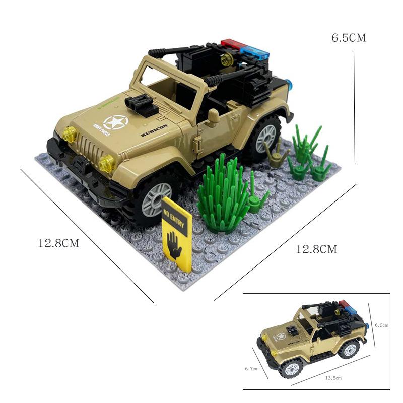 Building Blocks Moc Military Training Camp Outpost Shooting Range Diy Assembling Small Particle Building Blocks Scene