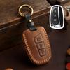 Натуральная кожа Чехол-футляр для брелока авто Ключ Fit For Hyundai Santa Fe Sport Equus Centennial Genesis G80 Grandeur Azera 2013 2014 Ix45