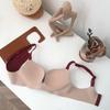 Женская Мода Комфортный Дышащий Бесшовный Мягкий Бюстгальтер Пуш-ап Однотонное Нижнее Белье Сексуальное Кружевное Белье EMA