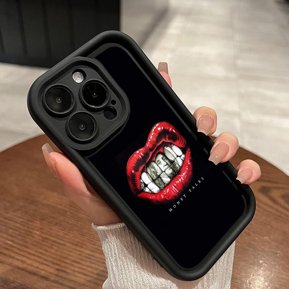 LZ19 Lips kiss art силиконовый чехол для телефона Xiaomi 11 Lite 5G 14T Redmi 14C 13C A3 Note 12 11 9 10 13 Pro Plus противоударный задний чехол