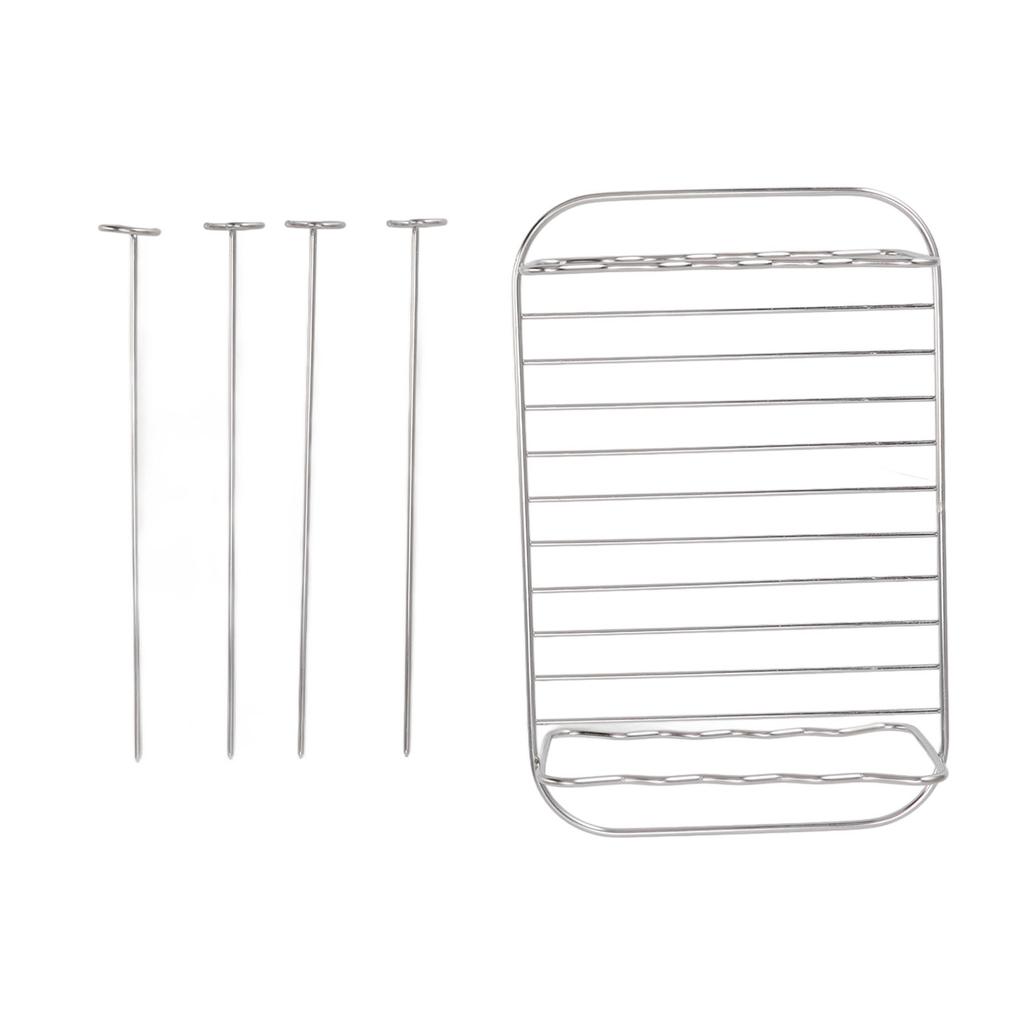 Fryer Rack Stainless Steel Rectangle Double Layer Fryer Accessory for NINJA FOOD 8QT Dual Basket