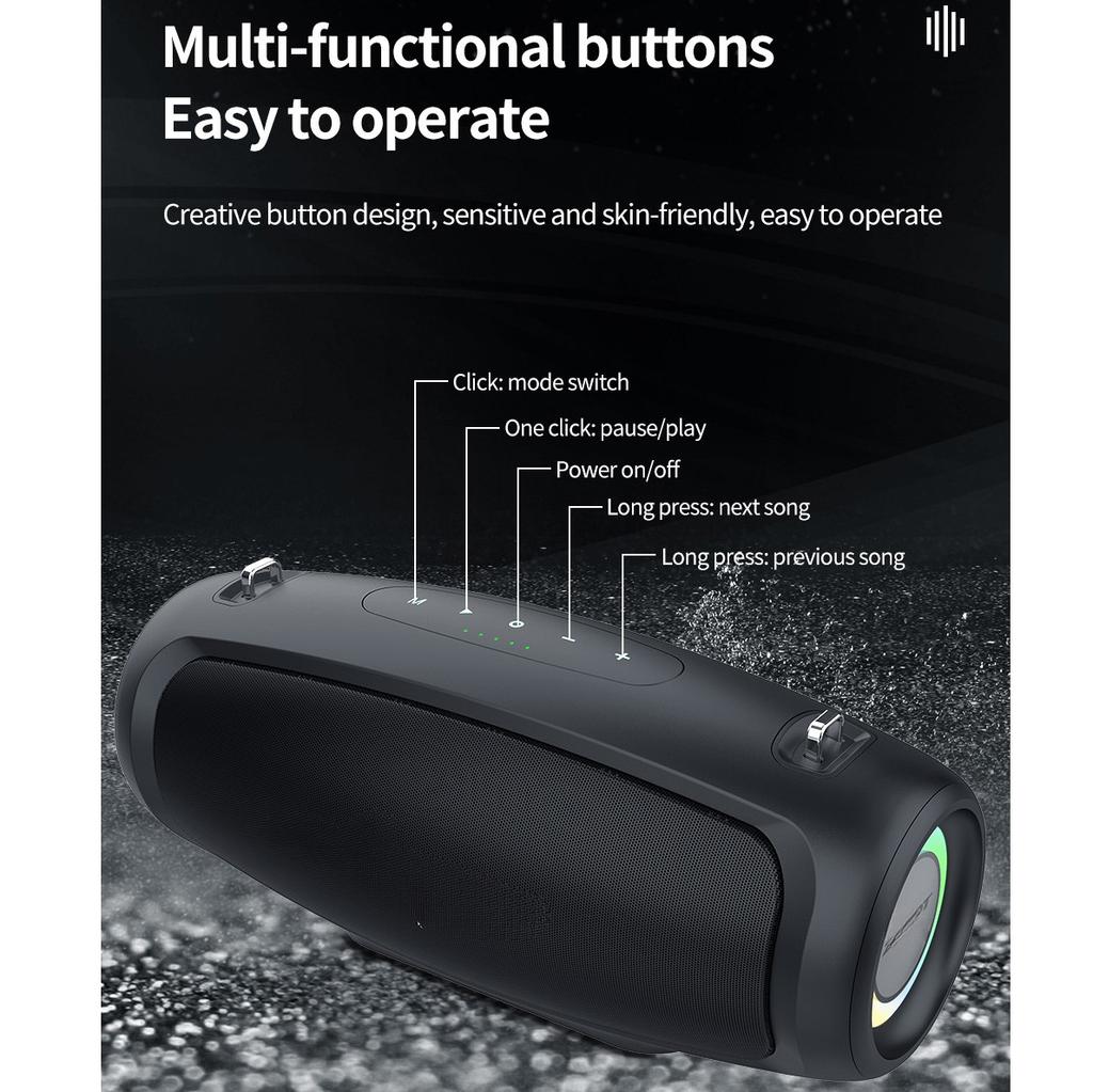 Портативный Bluetooth-динамик S37L мощностью 40 Вт с выходной мощностью Bluetooth-динамик с превосходными басами HIFI-динамик