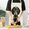 Взрослые Детские Кухонный Фартук Смешной Мультяшный Пес С Принтом Без Рукавов Льняные Фартуки для Выпечки для Мужчин Женщин Инструменты для Уборки Дома Delantal
