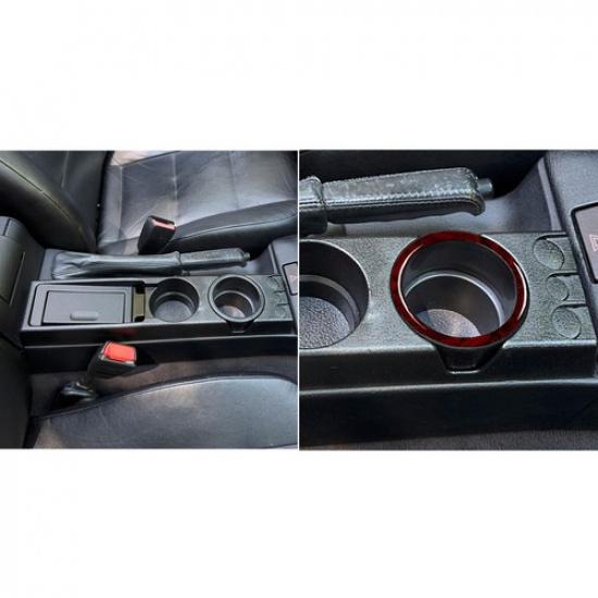 Красная текстура дерева Кольцо-подставка для стакана Воды Отделка Для BMW 3 серии E36 94-96
