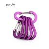 5pcs Multi-Use Outdoor Backpack Carabiner Keychain Snap Clip Lock Buckle Fishing Hook